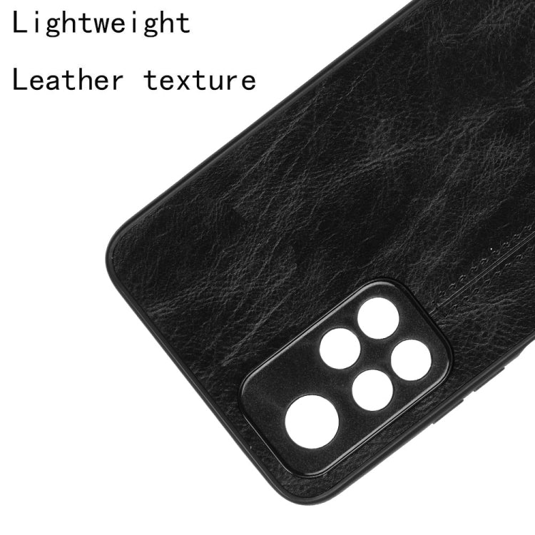 For Xiaomi Redmi Note 11 5G Sewing Cow Pattern Skin Phone Case(Black) - Xiaomi Cases by buy2fix | Online Shopping UK | buy2fix