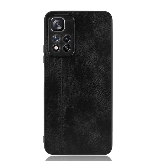 For Xiaomi Redmi Note 11 Pro Sewing Cow Pattern Skin Phone Case(Black) - Xiaomi Cases by buy2fix | Online Shopping UK | buy2fix