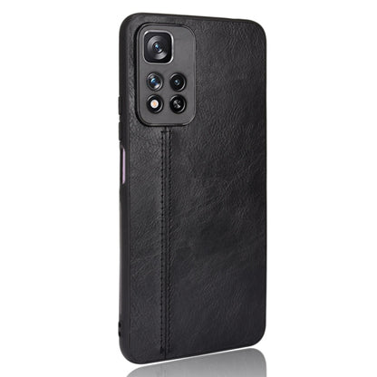For Xiaomi Redmi Note 11 Pro Sewing Cow Pattern Skin Phone Case(Black) - Xiaomi Cases by buy2fix | Online Shopping UK | buy2fix