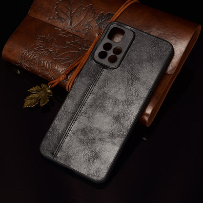 For Xiaomi Redmi Note 11 Pro Sewing Cow Pattern Skin Phone Case(Black) - Xiaomi Cases by buy2fix | Online Shopping UK | buy2fix
