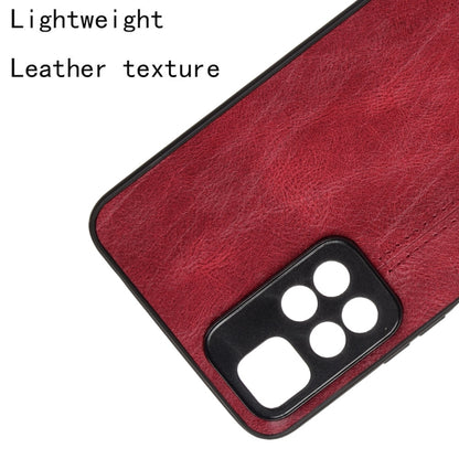 For Xiaomi Redmi Note 11 Pro Sewing Cow Pattern Skin Phone Case(Red) - Xiaomi Cases by buy2fix | Online Shopping UK | buy2fix