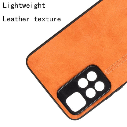 For Xiaomi Redmi Note 11 Pro Sewing Cow Pattern Skin Phone Case(Orange) - Xiaomi Cases by buy2fix | Online Shopping UK | buy2fix