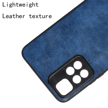 For Xiaomi Redmi Note 11 Pro Sewing Cow Pattern Skin Phone Case(Blue) - Xiaomi Cases by buy2fix | Online Shopping UK | buy2fix