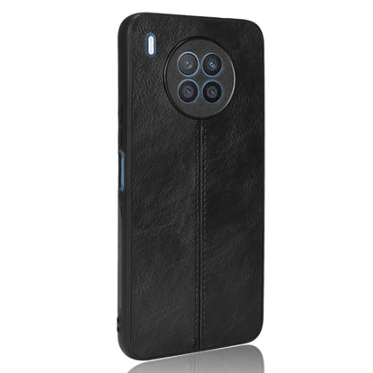 For Huawei nova 8i / Honor 50 Lite Sewing Cow Pattern Skin Phone Case(Black) - Honor Cases by buy2fix | Online Shopping UK | buy2fix