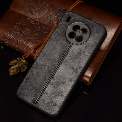 For Huawei nova 8i / Honor 50 Lite Sewing Cow Pattern Skin Phone Case(Black) - Honor Cases by buy2fix | Online Shopping UK | buy2fix