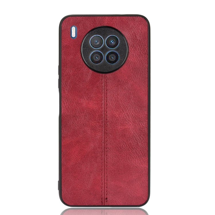 For Huawei nova 8i / Honor 50 Lite Sewing Cow Pattern Skin Phone Case(Red) - Honor Cases by buy2fix | Online Shopping UK | buy2fix