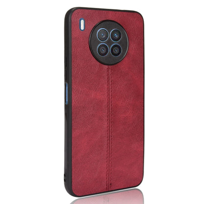 For Huawei nova 8i / Honor 50 Lite Sewing Cow Pattern Skin Phone Case(Red) - Honor Cases by buy2fix | Online Shopping UK | buy2fix