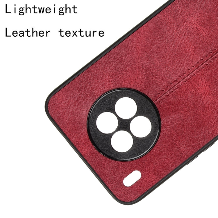 For Huawei nova 8i / Honor 50 Lite Sewing Cow Pattern Skin Phone Case(Red) - Honor Cases by buy2fix | Online Shopping UK | buy2fix