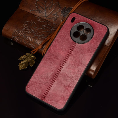 For Huawei nova 8i / Honor 50 Lite Sewing Cow Pattern Skin Phone Case(Red) - Honor Cases by buy2fix | Online Shopping UK | buy2fix