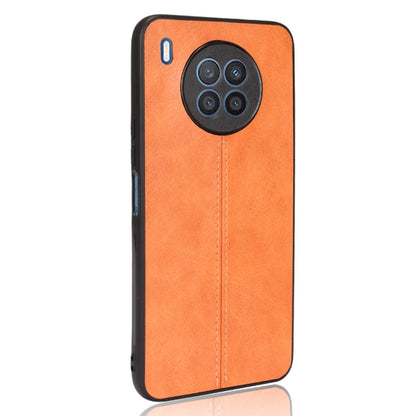 For Huawei nova 8i / Honor 50 Lite Sewing Cow Pattern Skin Phone Case(Orange) - Honor Cases by buy2fix | Online Shopping UK | buy2fix