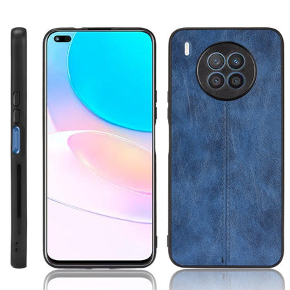 For Huawei nova 8i / Honor 50 Lite Sewing Cow Pattern Skin Phone Case(Blue) - Honor Cases by buy2fix | Online Shopping UK | buy2fix