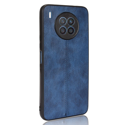 For Huawei nova 8i / Honor 50 Lite Sewing Cow Pattern Skin Phone Case(Blue) - Honor Cases by buy2fix | Online Shopping UK | buy2fix