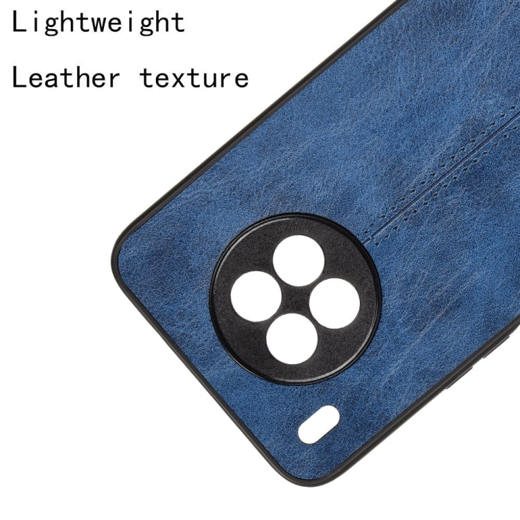 For Huawei nova 8i / Honor 50 Lite Sewing Cow Pattern Skin Phone Case(Blue) - Honor Cases by buy2fix | Online Shopping UK | buy2fix