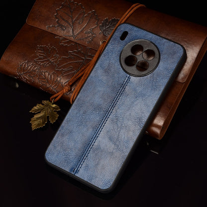 For Huawei nova 8i / Honor 50 Lite Sewing Cow Pattern Skin Phone Case(Blue) - Honor Cases by buy2fix | Online Shopping UK | buy2fix