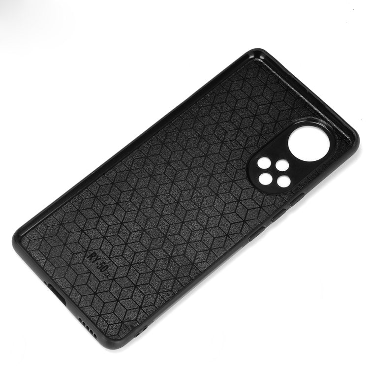 For Honor 50 Sewing Cow Pattern Skin Phone Case(Black) - Honor Cases by buy2fix | Online Shopping UK | buy2fix