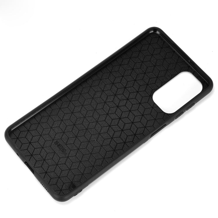 For Samsung Galaxy M52 5G Sewing Cow Pattern Skin Phone Case(Blue) by buy2fix