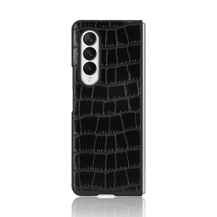 For Samsung Galaxy Z Fold3 5G Bamboo Texture Phone Case(Black) by buy2fix