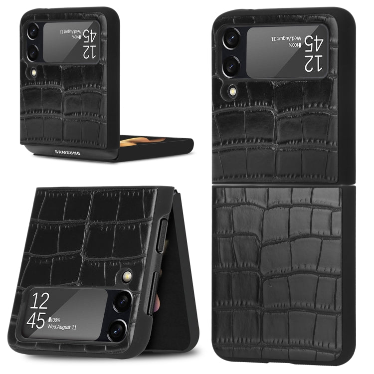 For Samsung Galaxy Z Flip3 5G Bamboo Texture Phone Case(Black) by buy2fix