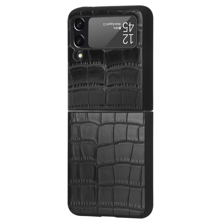 For Samsung Galaxy Z Flip3 5G Bamboo Texture Phone Case(Black) by buy2fix