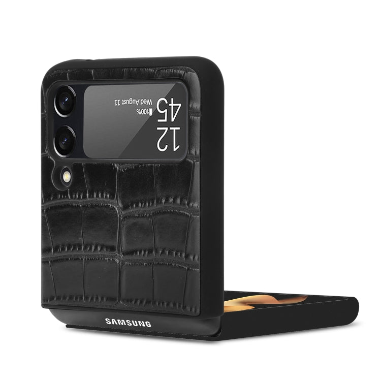 For Samsung Galaxy Z Flip3 5G Bamboo Texture Phone Case(Black) by buy2fix