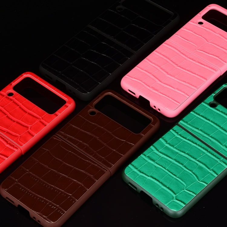 For Samsung Galaxy Z Flip3 5G Bamboo Texture Phone Case(Black) by buy2fix