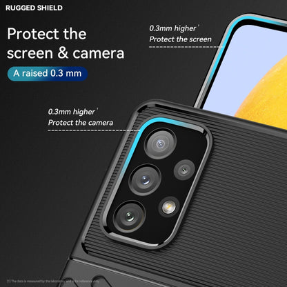 For Samsung Galaxy A73 5G Thunderbolt Shockproof TPU Soft Case(Black) by buy2fix