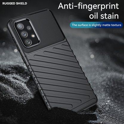 For Samsung Galaxy A73 5G Thunderbolt Shockproof TPU Soft Case(Black) by buy2fix