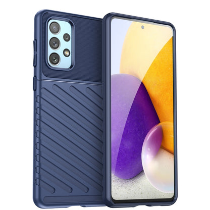 For Samsung Galaxy A73 5G Thunderbolt Shockproof TPU Soft Case(Blue) by buy2fix