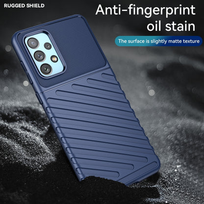For Samsung Galaxy A73 5G Thunderbolt Shockproof TPU Soft Case(Blue) by buy2fix