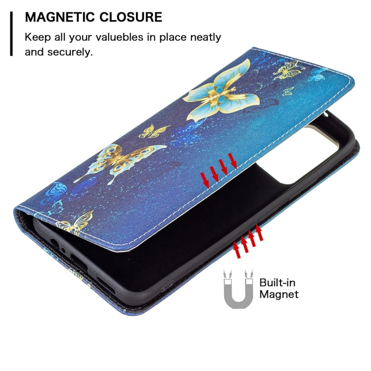For Xiaomi Redmi Note 11 5G Colored Drawing Invisible Magnetic PU Leather Phone Case(Kingdee) - Xiaomi Cases by buy2fix | Online Shopping UK | buy2fix