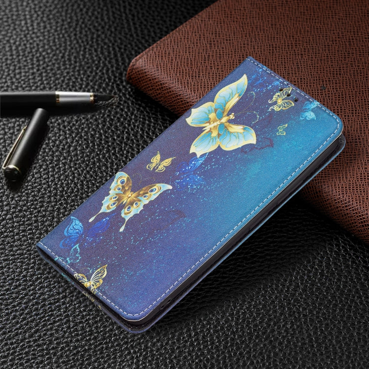 For Xiaomi Redmi Note 11 5G Colored Drawing Invisible Magnetic PU Leather Phone Case(Kingdee) - Xiaomi Cases by buy2fix | Online Shopping UK | buy2fix