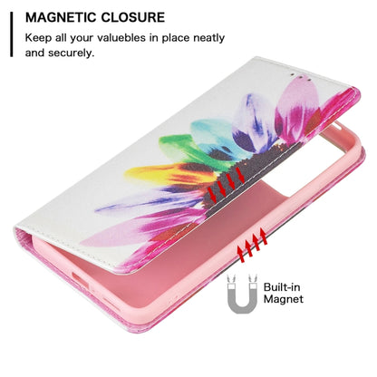 For Xiaomi Redmi Note 11 Pro 5G / 11 Pro+ 5G Colored Drawing Pattern Invisible Magnetic Leather Phone Case(Sun Flower) - Xiaomi Cases by buy2fix | Online Shopping UK | buy2fix