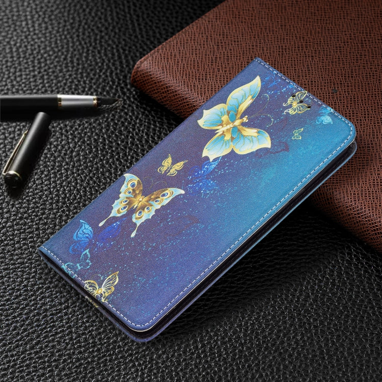 For Samsung Galaxy A53 5G Colored Drawing Pattern Invisible Magnetic PU Leather Phone Case(Kingdee) by buy2fix