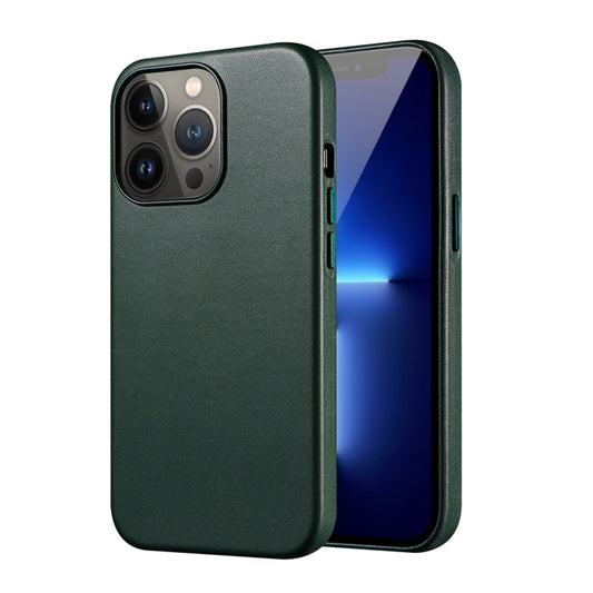 For iPhone 13 Pro PU + TPU Magsafe Magnetic + IC Chip Phone Case (Cedar Green) - iPhone 13 Pro Cases by buy2fix | Online Shopping UK | buy2fix