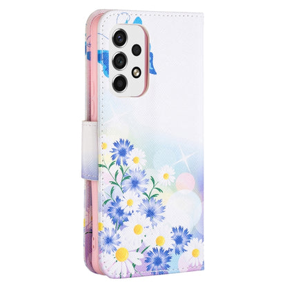 For Samsung Galaxy A53 5G Colored Drawing Pattern Leather Phone Case(Butterfly Love) by buy2fix