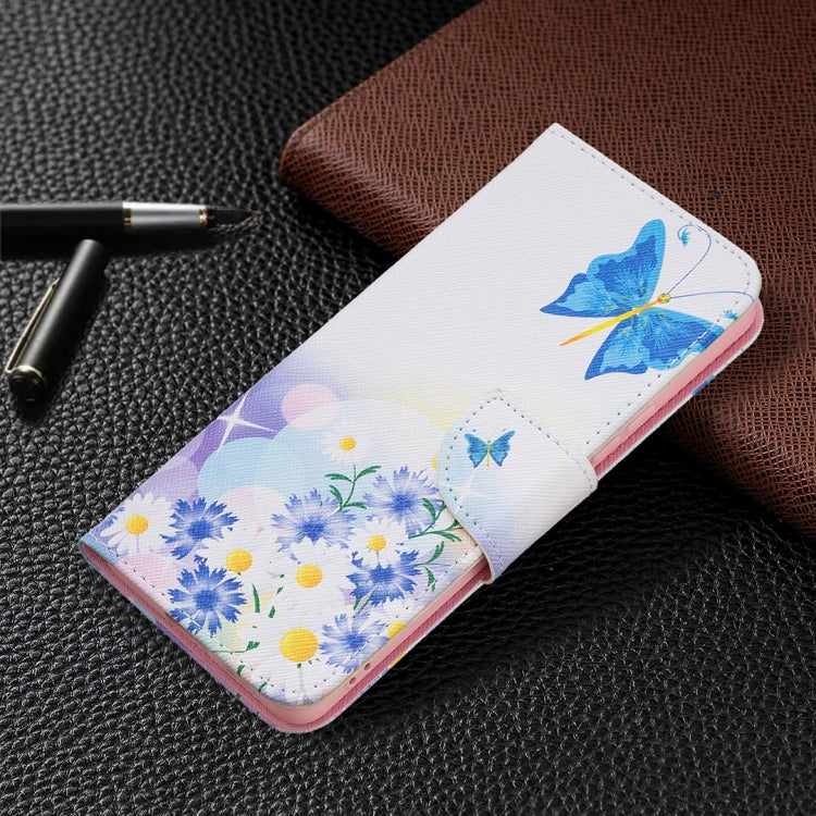 For Samsung Galaxy A53 5G Colored Drawing Pattern Leather Phone Case(Butterfly Love) by buy2fix