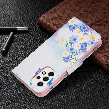 For Samsung Galaxy A53 5G Colored Drawing Pattern Leather Phone Case(Butterfly Love) by buy2fix