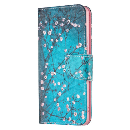 For Samsung Galaxy A53 5G Colored Drawing Pattern Leather Phone Case(Plum Blossom) by buy2fix