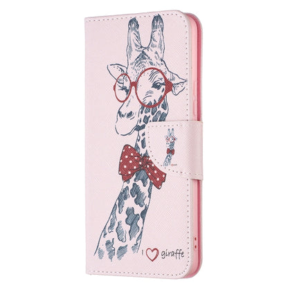 For Samsung Galaxy A53 5G Colored Drawing Pattern Leather Phone Case(Deer) by buy2fix