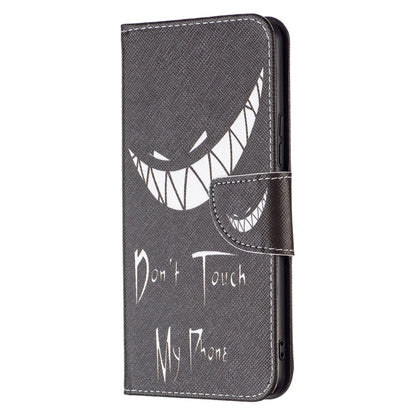 For Samsung Galaxy A53 5G Colored Drawing Pattern Leather Phone Case(Smirk) by buy2fix