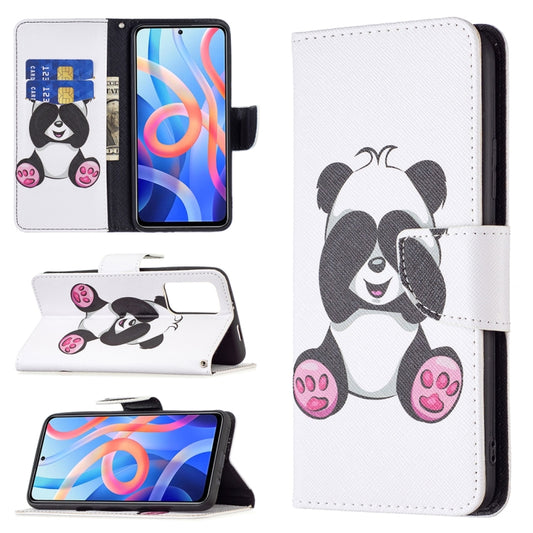 For Xiaomi Redmi Note 11 Colored Drawing Leather Phone Case(Panda) - Xiaomi Cases by buy2fix | Online Shopping UK | buy2fix