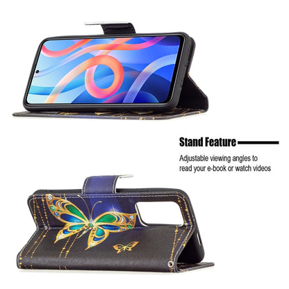 For Xiaomi Redmi Note 11 5G Colored Drawing Leather Phone Case(Big Butterfly) - Xiaomi Cases by buy2fix | Online Shopping UK | buy2fix