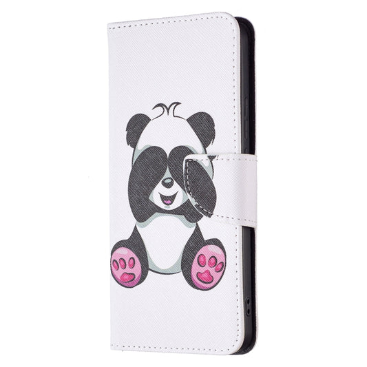 For Xiaomi Redmi Note 11 Pro / 11 Pro+ Colored Drawing Leather Phone Case(Panda) - Xiaomi Cases by buy2fix | Online Shopping UK | buy2fix