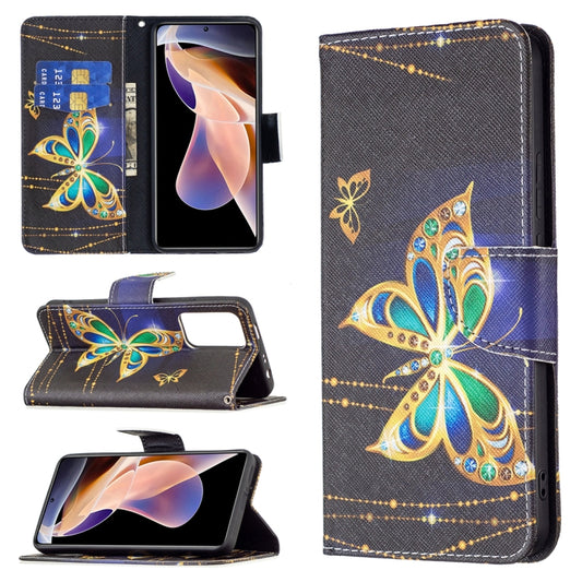 For Xiaomi Redmi Note 11 Pro / 11 Pro+ Colored Drawing Leather Phone Case(Big Butterfly) - Xiaomi Cases by buy2fix | Online Shopping UK | buy2fix