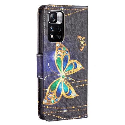 For Xiaomi Redmi Note 11 Pro / 11 Pro+ Colored Drawing Leather Phone Case(Big Butterfly) - Xiaomi Cases by buy2fix | Online Shopping UK | buy2fix