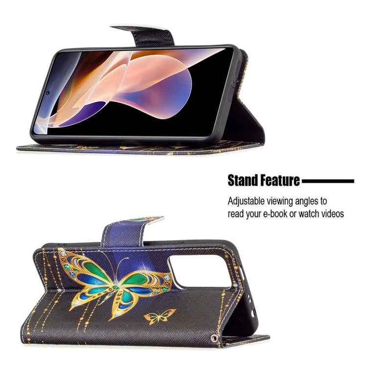 For Xiaomi Redmi Note 11 Pro / 11 Pro+ Colored Drawing Leather Phone Case(Big Butterfly) - Xiaomi Cases by buy2fix | Online Shopping UK | buy2fix
