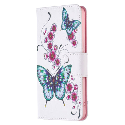 For Xiaomi Redmi Note 11 Pro / 11 Pro+ Colored Drawing Leather Phone Case(Peach Blossom Butterfly) - Xiaomi Cases by buy2fix | Online Shopping UK | buy2fix