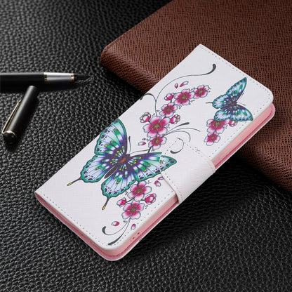 For Xiaomi Redmi Note 11 Pro / 11 Pro+ Colored Drawing Leather Phone Case(Peach Blossom Butterfly) - Xiaomi Cases by buy2fix | Online Shopping UK | buy2fix