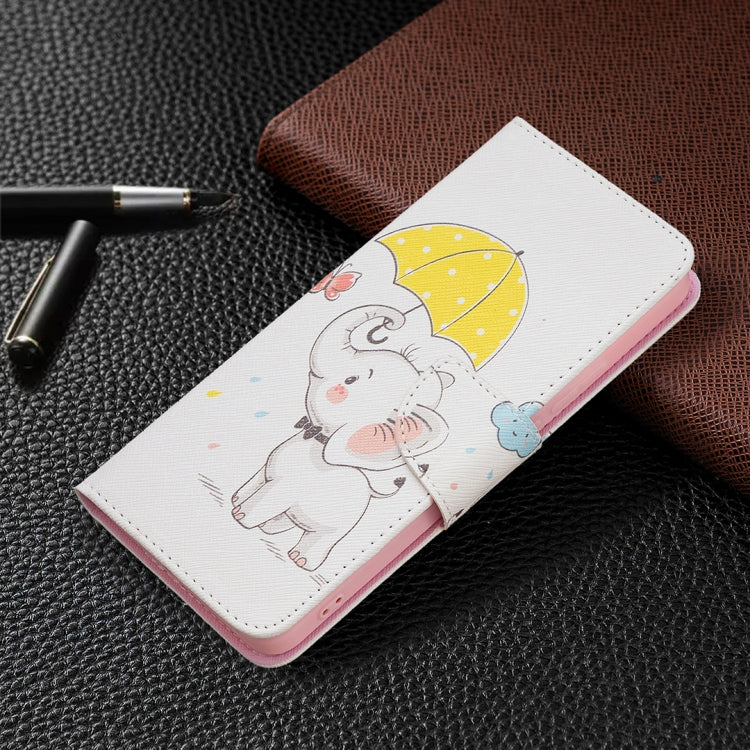 For Xiaomi Redmi Note 11 Pro / 11 Pro+ Colored Drawing Leather Phone Case(Umbrella Elephant) - Xiaomi Cases by buy2fix | Online Shopping UK | buy2fix