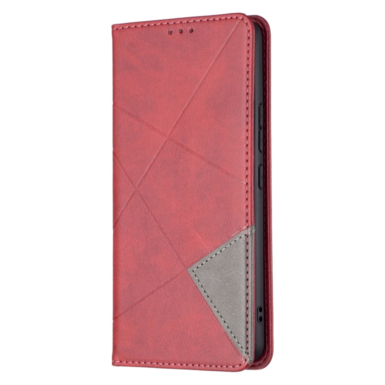 For Samsung Galaxy A53 5G Prismatic Invisible Magnetic Leather Phone Case(Red) by buy2fix
